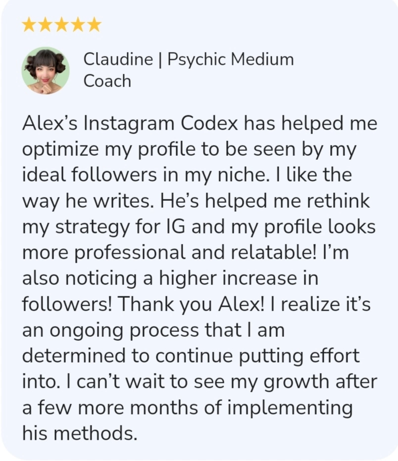 Claudine's Testimonial on Instagram Monetization